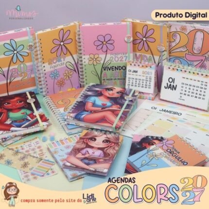 Agendas COLORS A5 – 2027 (Mimos Personalizados)