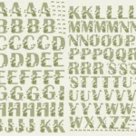 Arte Digital DTF UV Alfabeto Margaridas ( impressão em metro)