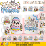 Bolotinha Páscoa - Artes Para Canecas