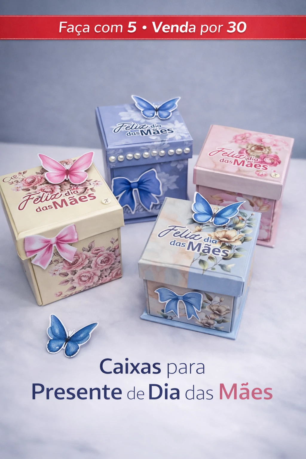 Caixinha Cartonada Coleção Amor de Mãe Caixinha Cartonada Coleção Amor de Mãe - Imagem 1