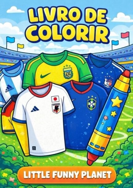 Camisas da Copa do Mundo – Livro de Colorir