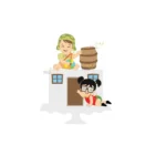 Chaves e Chiquinha Baby - Topo de Bolo