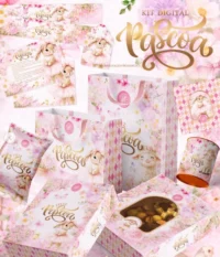 Kit Digital Páscoa Belle Fleur