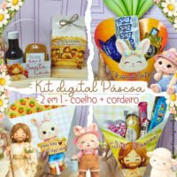 Kit digital Páscoa 2026 – Coelho e Cristão (Desenhitos da Jana)