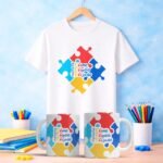 Pacote de Artes Caneca + Camisa Autismo V6