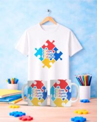Pacote de Artes Caneca + Camisa Autismo V6