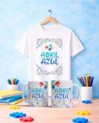 Pacote de Artes Caneca + Camisa Autismo V6 - Imagem 8