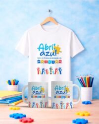 Pacote de Artes Caneca + Camisa Autismo V6 - Imagem 5