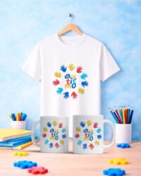 Pacote de Artes Caneca + Camisa Autismo V6 - Imagem 11