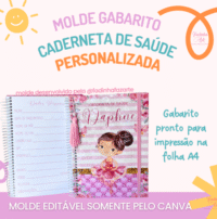 Molde Gabarito Caderneta de Saúde