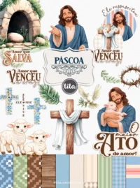Páscoa 2026 Cristã - Kit Digital (Tita)