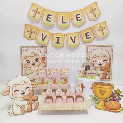 Páscoa Cordeiro – Kit Festa Pronta