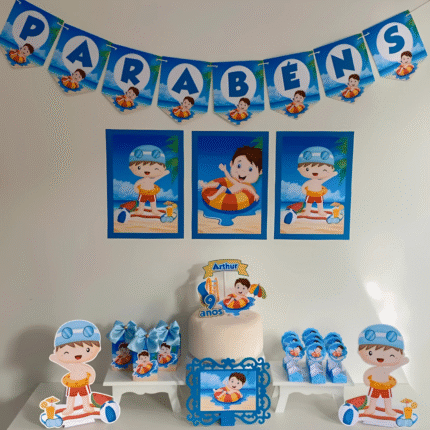 Pool Party Menino - Kit Festa