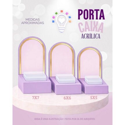 Porta Caixinha Acrílica