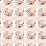 Pacote de Artes Canecas Santinhos Minimalistas