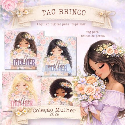 Tag para Brinco – Coleção Mulher
