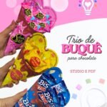 Trio de Buquê Para Chocolates