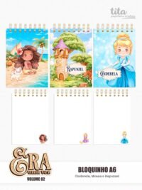 Era Uma Vez – Kit Encadernação – Volume 2 – Cinderela, Moana e Rapunzel (Tita) - Imagem 14