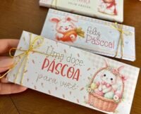 Caixa Barra de Chocolate Páscoa