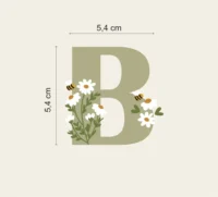 Arte Digital DTF UV Alfabeto Margaridas ( impressão em metro) - Imagem 2