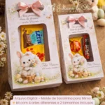 Molde de Sacolinha para Mimo de Páscoa (Kit com 4 artes diferentes + 2 tamanhos inclusos)
