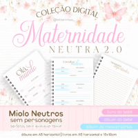 Coleção Digital Maternidade Neutra 2.0 (Letterinhas)