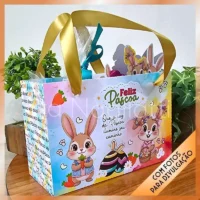 Kit Sacolinha para Guloseimas – Páscoa Coelhos - Imagem 3