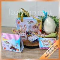 Kit Sacolinha para Guloseimas – Páscoa Coelhos - Imagem 2
