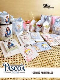 Páscoa 2026 – Combo Printables Coelhos + Jesus (Tita)