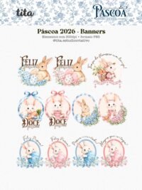 Páscoa 2026 - Combo Ilustrações Coelhos (Tita) - Imagem 4
