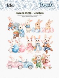 Páscoa 2026 - Combo Ilustrações Coelhos (Tita) - Imagem 5