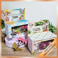 2 Caixinhas de alcinha com visor – Páscoa Coelhos e Cristã - Imagem 2