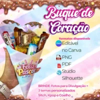 Molde Buque de Coração