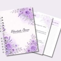 Caderno para o Congresso 2026 – Floral Lilás Com Tema (Re Castori) - Imagem 6