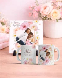 Pacote de Artes Canecas e Azulejos Dia das Mães V7 COM FOTO - Imagem 8