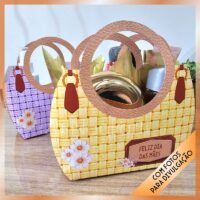 3 Bolsas com alça M 18x17x6 cm – Dia das mães - Imagem 4