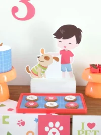 Cesta/Mesa Posta – Festa Cachorrinho Menino - Imagem 3