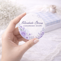 Caderno para o Congresso 2026 – Floral Lilás Com Tema (Re Castori) - Imagem 3