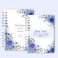 Caderno para o Congresso 2026 – Floral Azul Com Tema (Re Castori) - Imagem 9