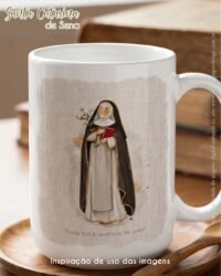 Kit Digital Ilustrações Santa Catarina de Sena - Imagem 4