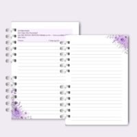 Caderno para o Congresso 2026 – Floral Lilás Com Tema (Re Castori) - Imagem 11