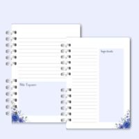 Caderno para o Congresso 2026 – Floral Azul Com Tema (Re Castori) - Imagem 12