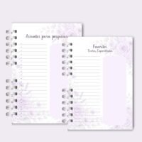 Caderno para o Congresso 2026 – Floral Lilás Com Tema (Re Castori) - Imagem 14