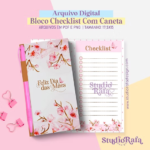 Bloco Checklist Com Espaço Pra Caneta - Dia das Mães
