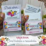 Card Balinha e Recadinho - Dia das Mães