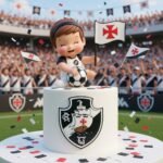 Topo de Bolo Vasco Menina Baby