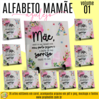 Alfabeto Mamãe - Artes Para Azulejos