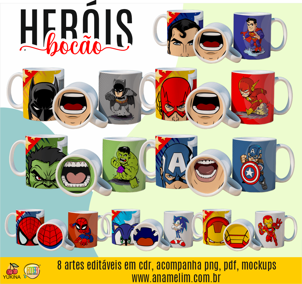 capa heroi bocão Heróis Bocão - Artes Canecas - Imagem 1
