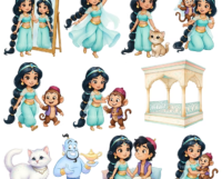 Princesa Jasmine - Kit Digital - Imagem 2