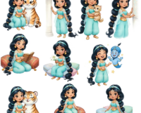 Princesa Jasmine - Kit Digital - Imagem 4